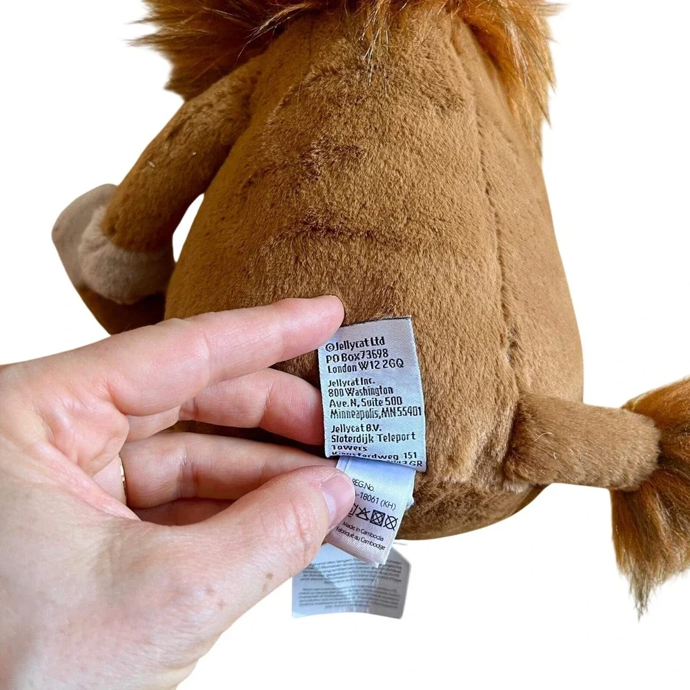Jellycat‎ Ramone Bull Plush Brown Stuffed Animal Retired RAM4BL Tags Attached